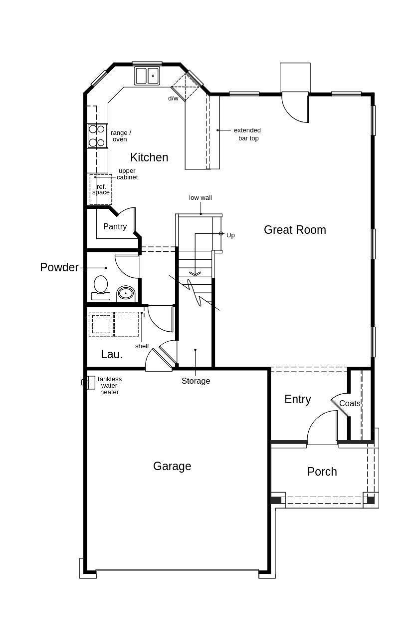 Image 2: This floor plan features 3 bedrooms, 2 full baths,