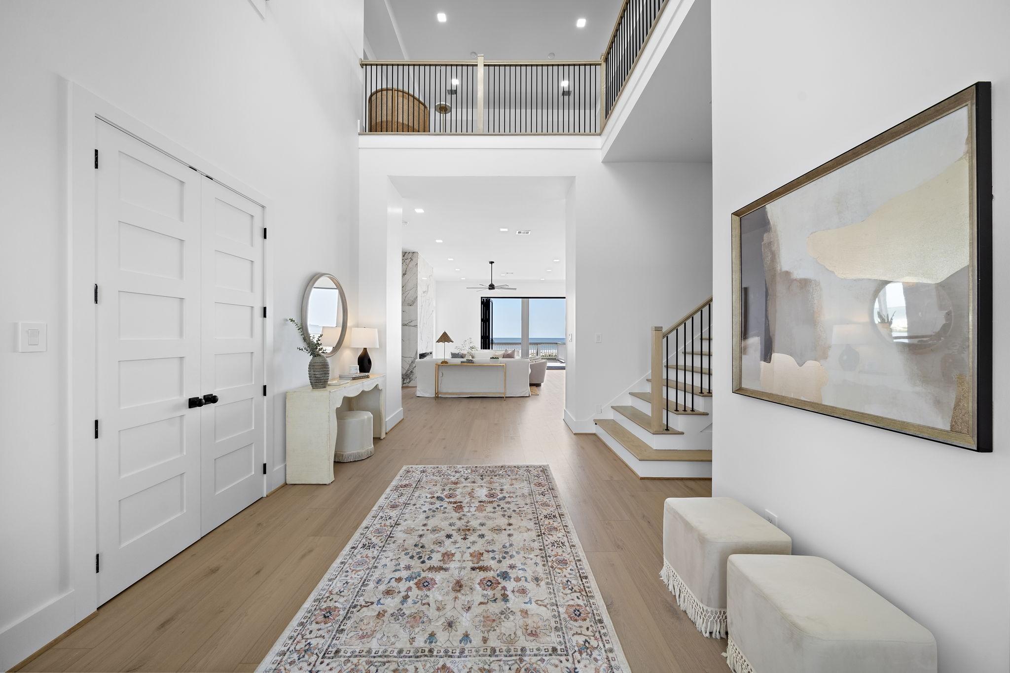 Image 4: As You enter your home, the beach views welcome yo