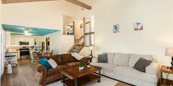 Image 4: Family/living area opens to kitchen and dining spa
