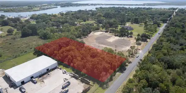 Image 3: Drone with property highlighted