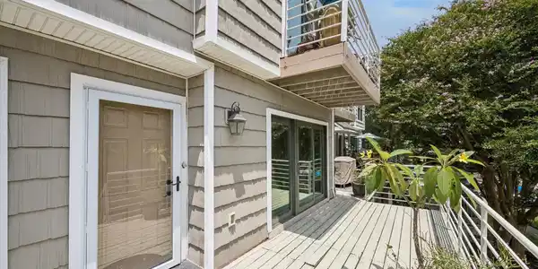 Image 3: This view across the front balcony shows the tripl