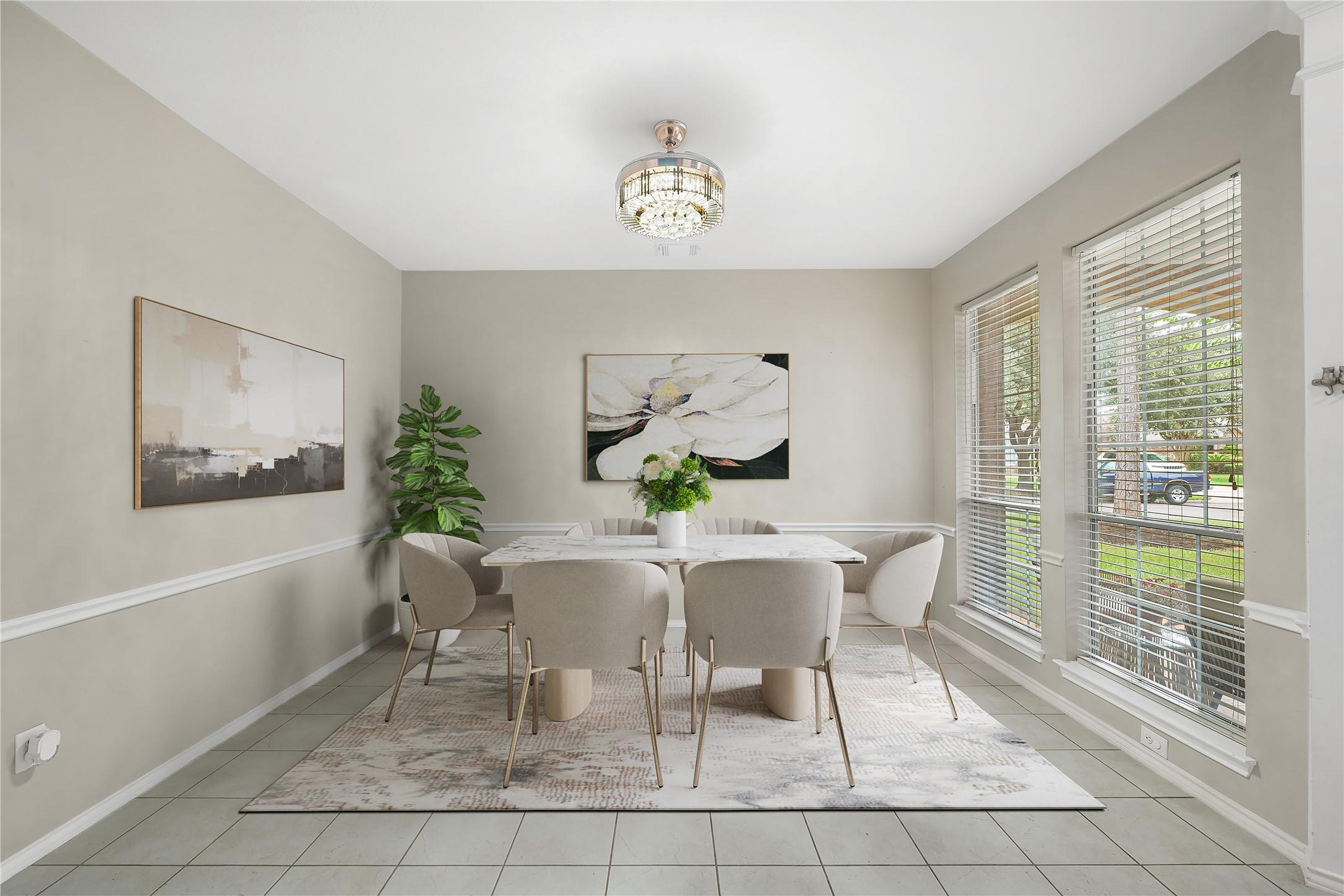 Image 4: Versatile formal dining room that can also serve a