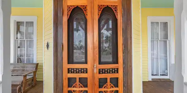 Image 3: An intricately detailed double-door entry showcase