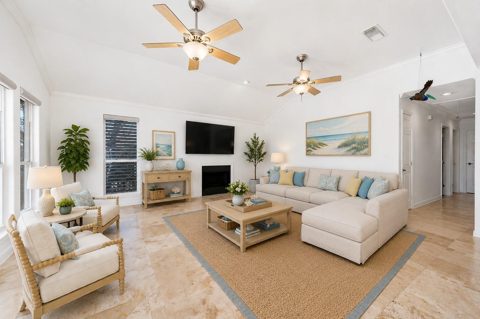 Image 2: Virtual staged living room