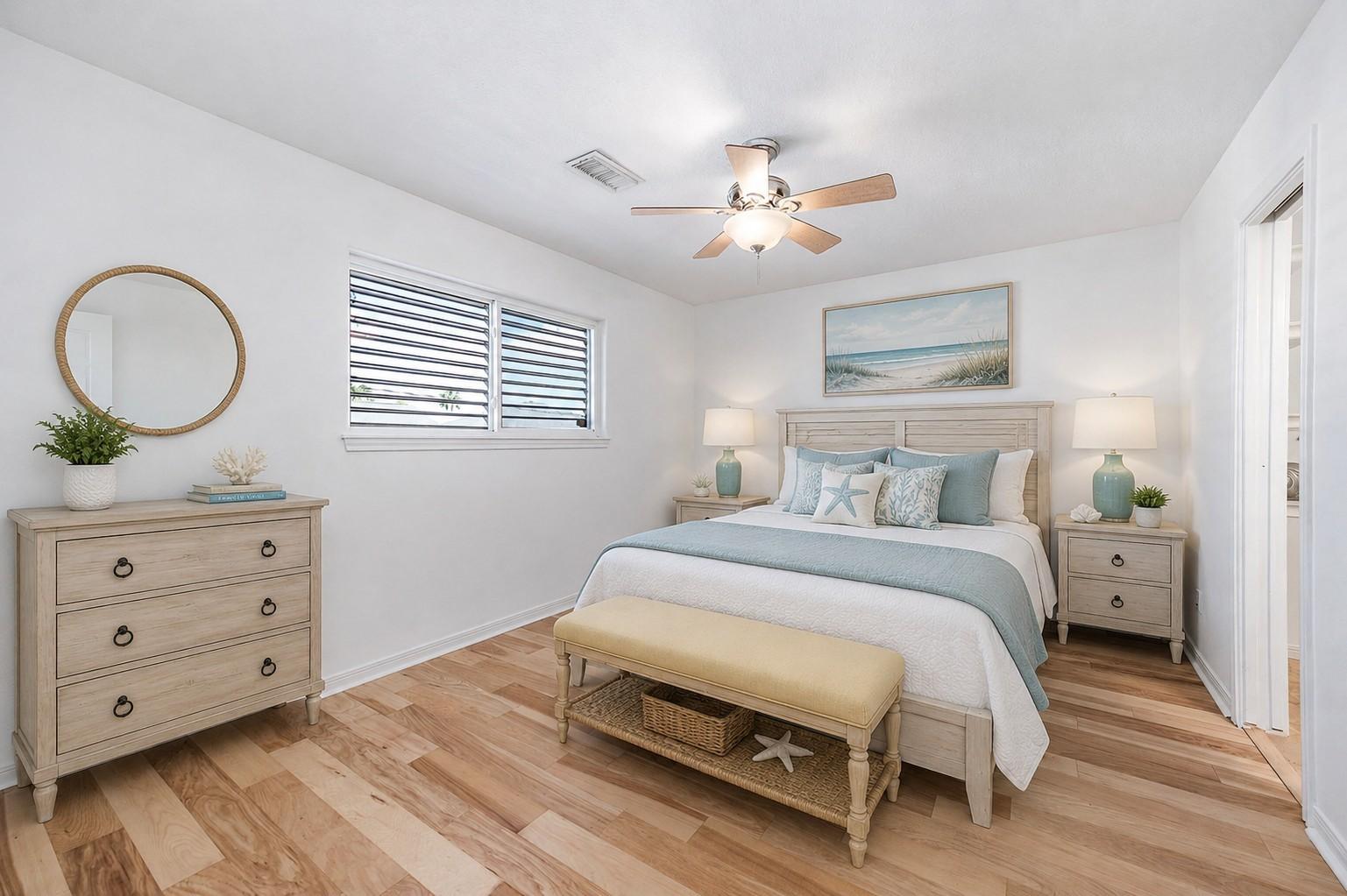 Image 4: Primary bedroom virtually staged
