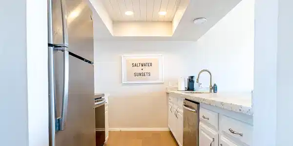 Image 2: Kitchen with extended ceiling.