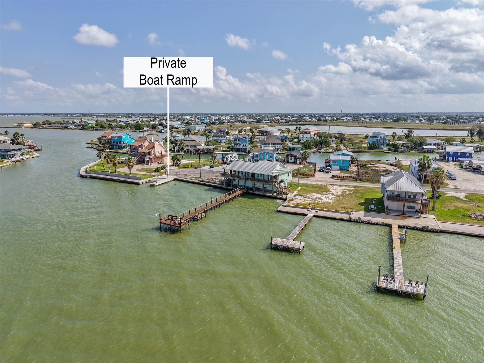 Image 1: Private 50 foot boat ramp which is huge! The next