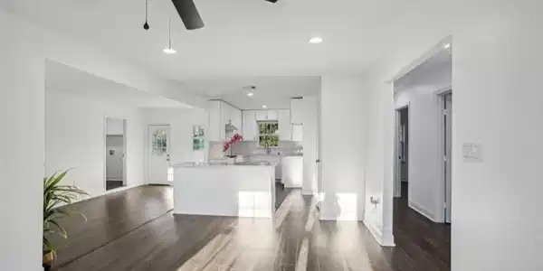 Image 3: View of family room facing the Kitchen