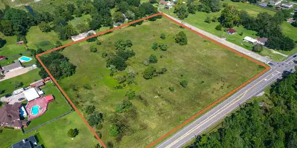 Image 2: Aerial view showing corner of FM519 (Main Street)