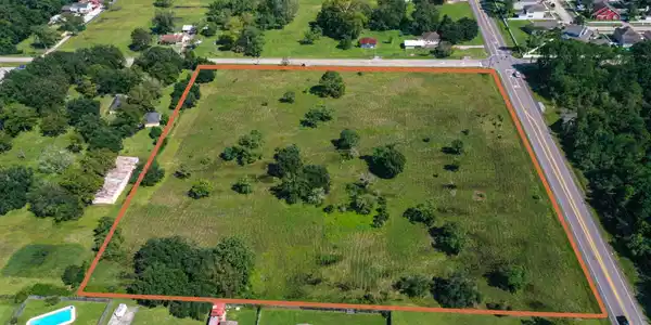 Image 3: Aerial view showing corner of FM519 (Main Street)