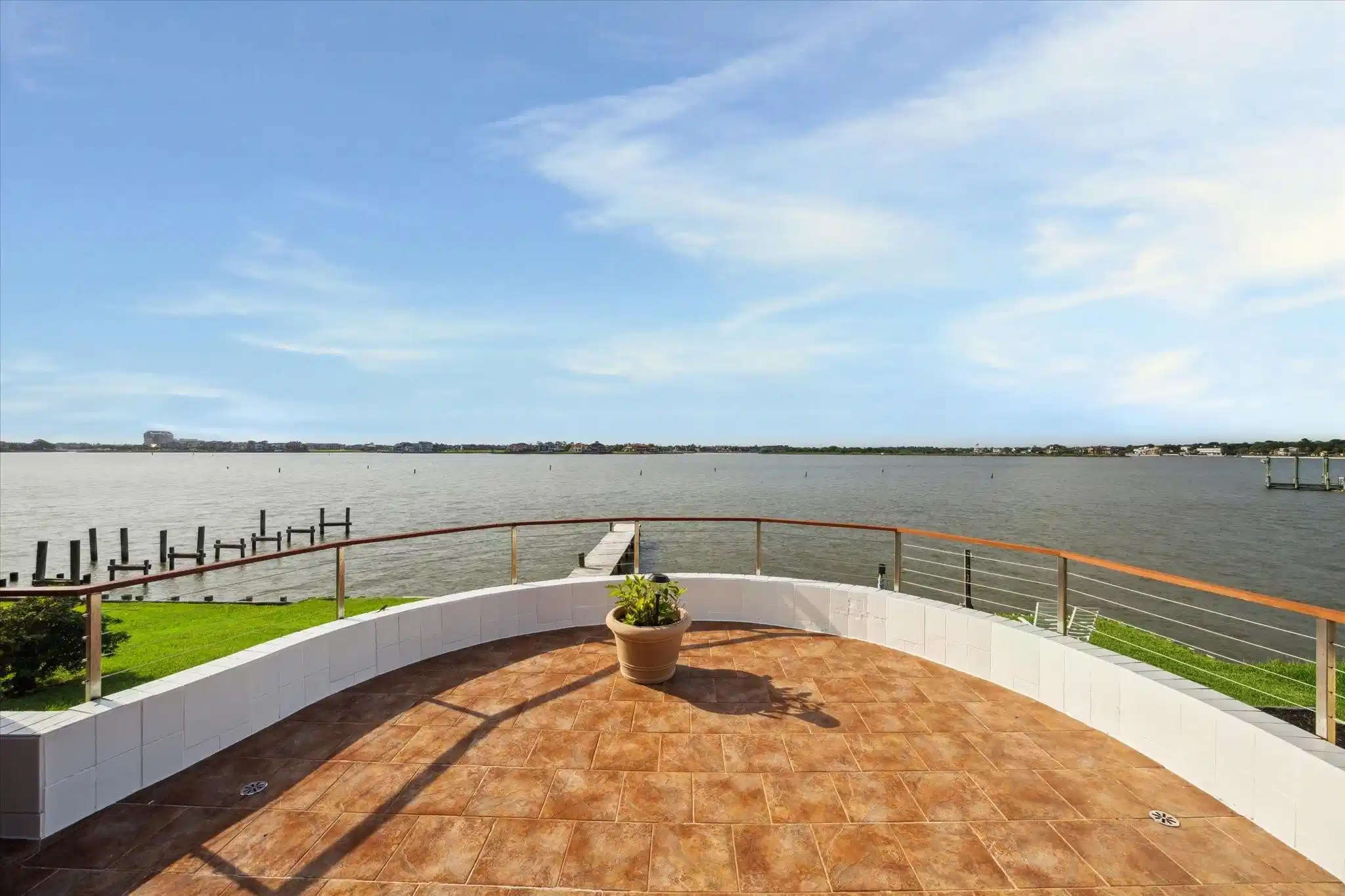 Image 1: THE VERANDA FEATURES TEAK RAILING LIKE THE BOW OF