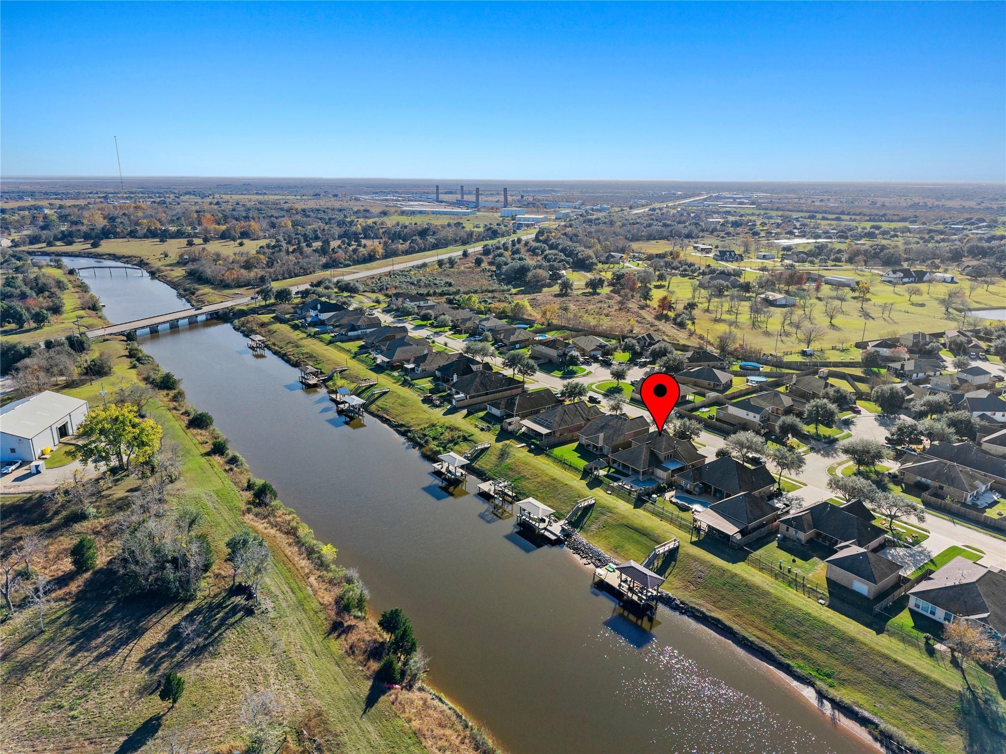 Image 3: The Diversionary Canal leads to Galveston Bay.