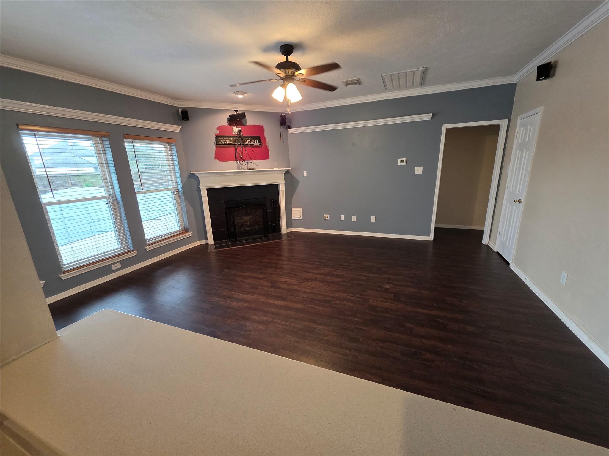 Image 3: View of the living area from the kitchen