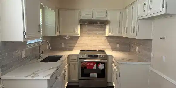 Image 4: Kitchen completed updated with new farmhouse sink,