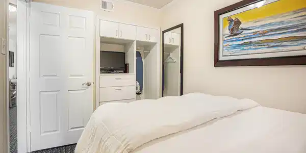 Image 4: Built in storage & closet for the primary room