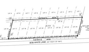 o Lots 17,18,19,20, Bob White Lane
