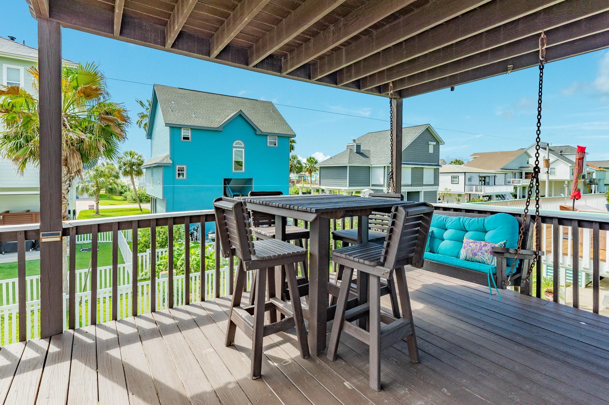 Image 4: Main deck just outside of kitchen. Slight view of