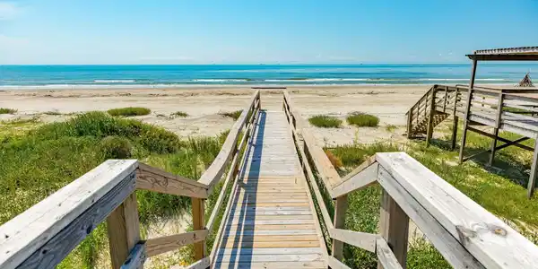 Image 3: Private boardwalk leading directly from the home t