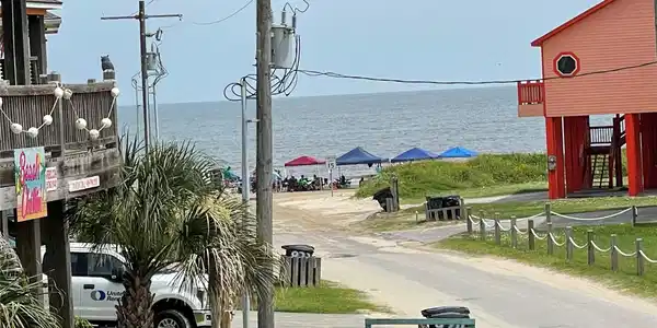 Image 3: View from deck of the golf