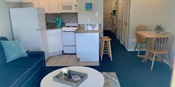 Image 2: Fully furnished condo with new mattress for the sl