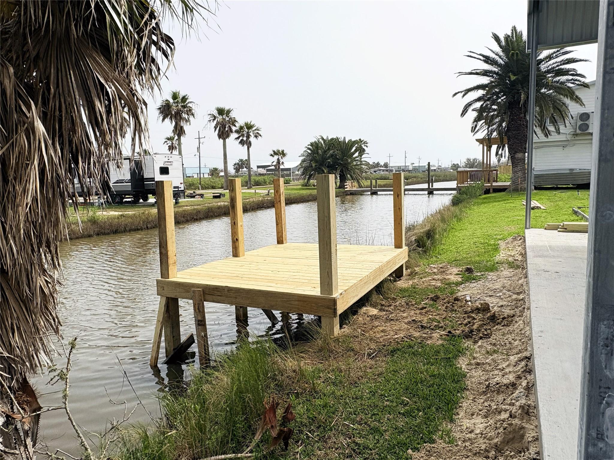 Image 4: Dock railing and steps in progress