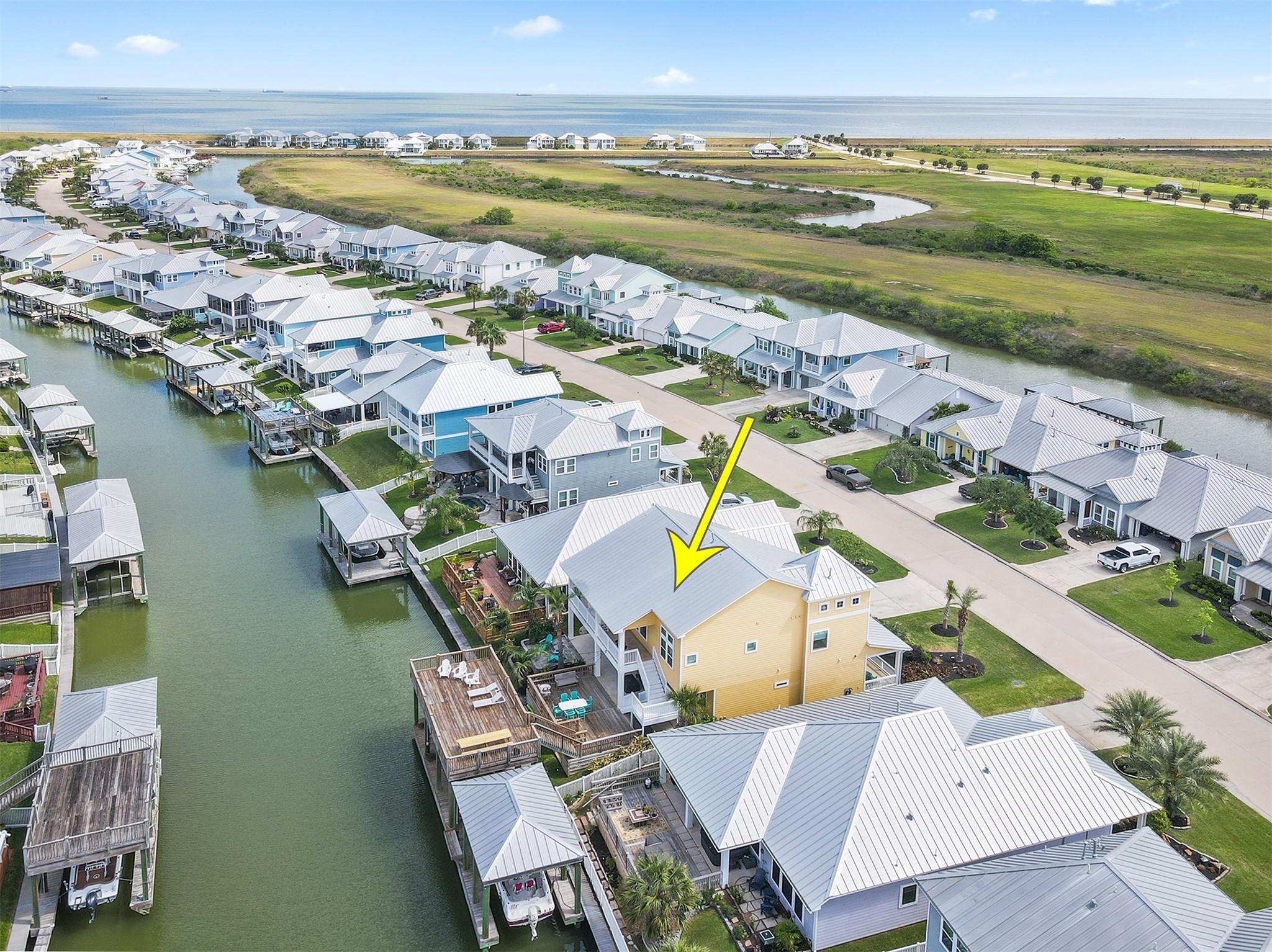 Image 3: Deep water access to Galveston Bay in the backgrou