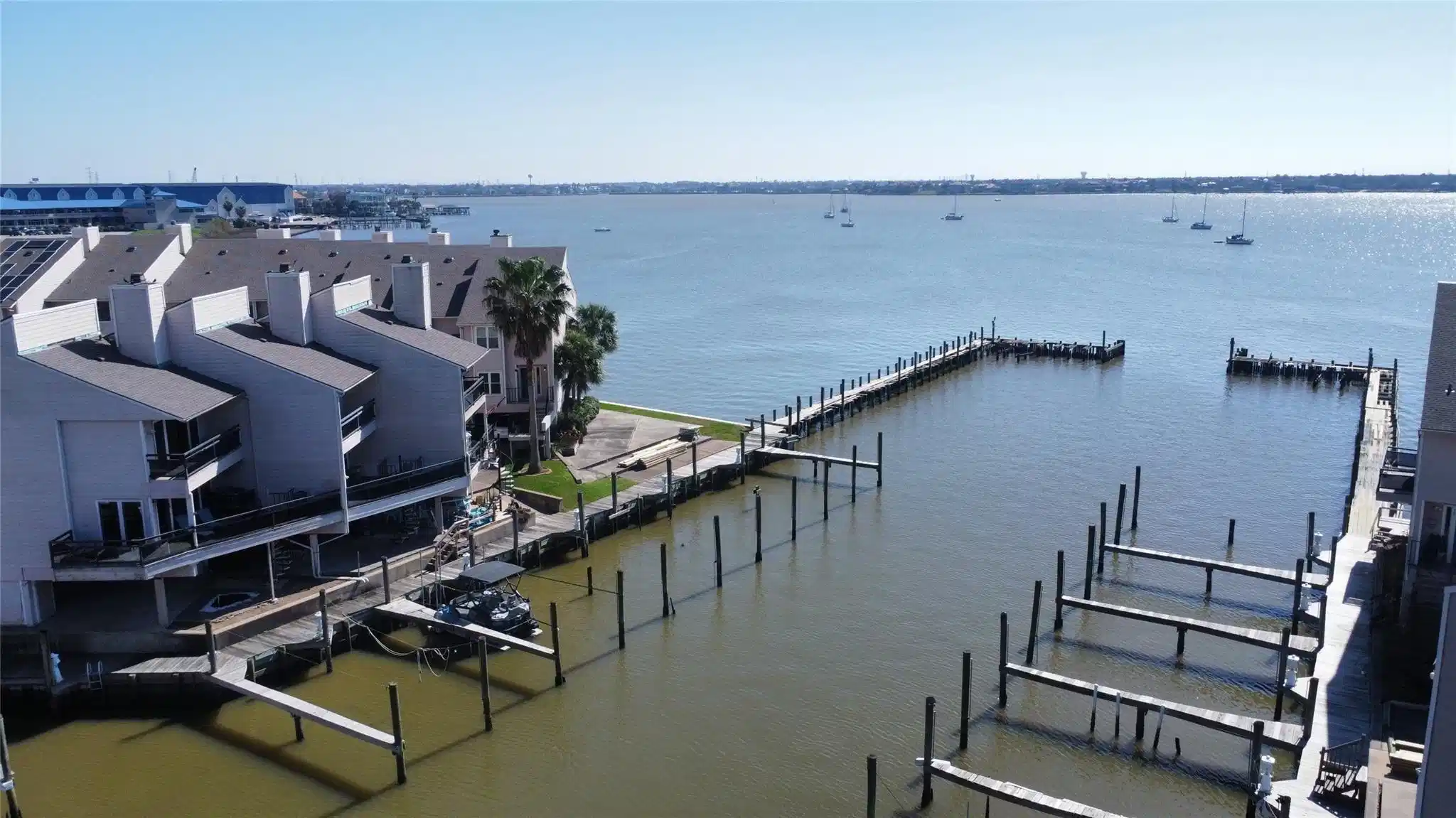 Image 1: marina view from over head.