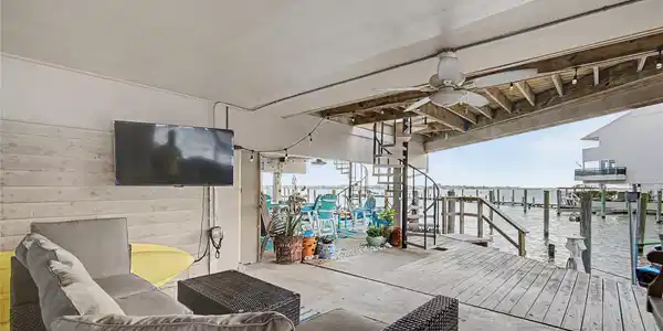 Image 2: view of the underneath parking/entertaining area.