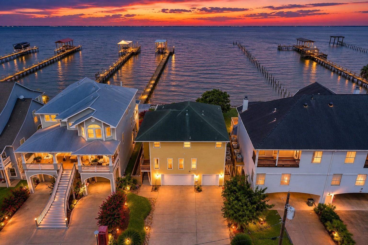 Image 1: Watch the sunrise every morning over Galveston Bay