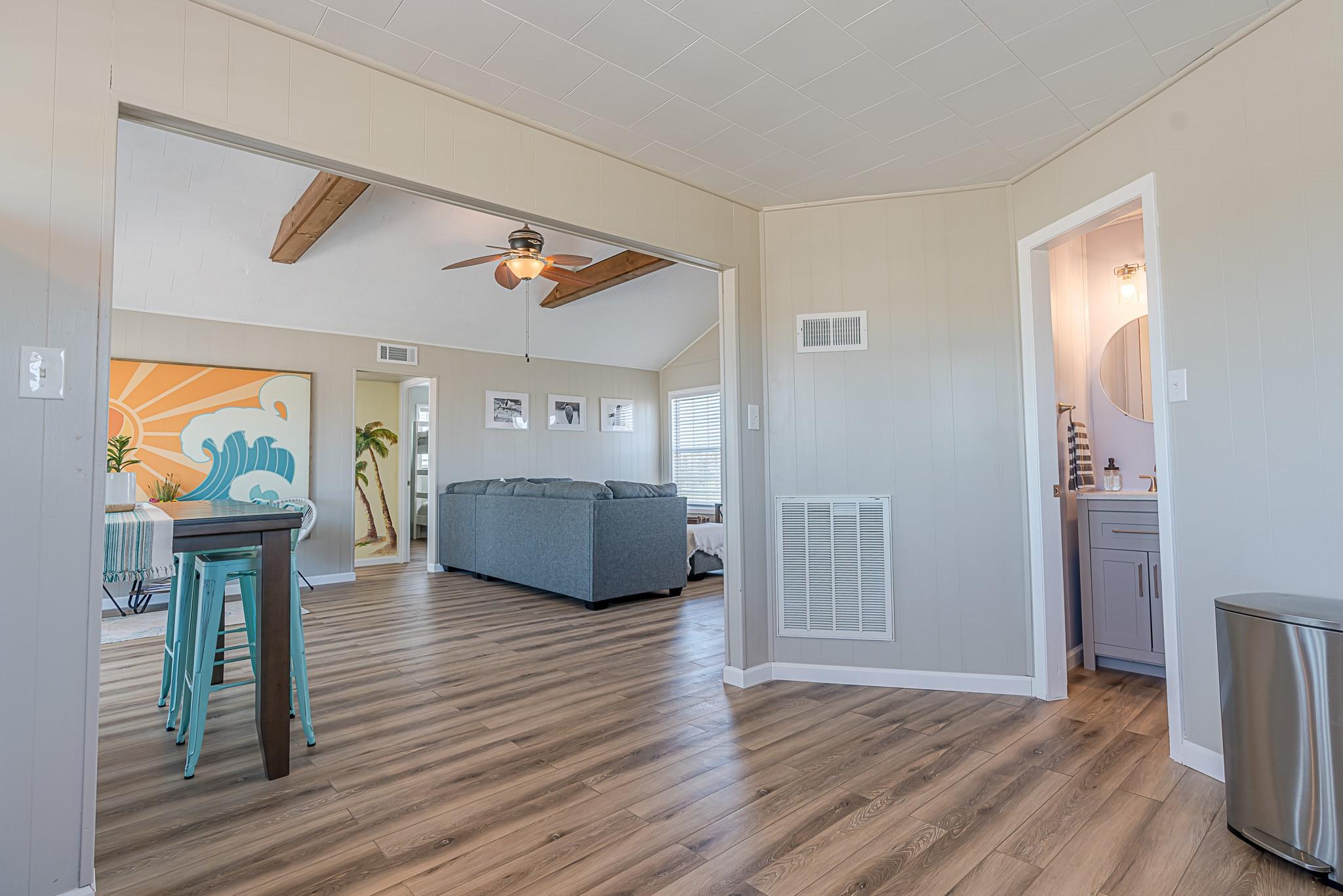 Image 4: Hallway View &ndash; Open sightlines from the kitchen th