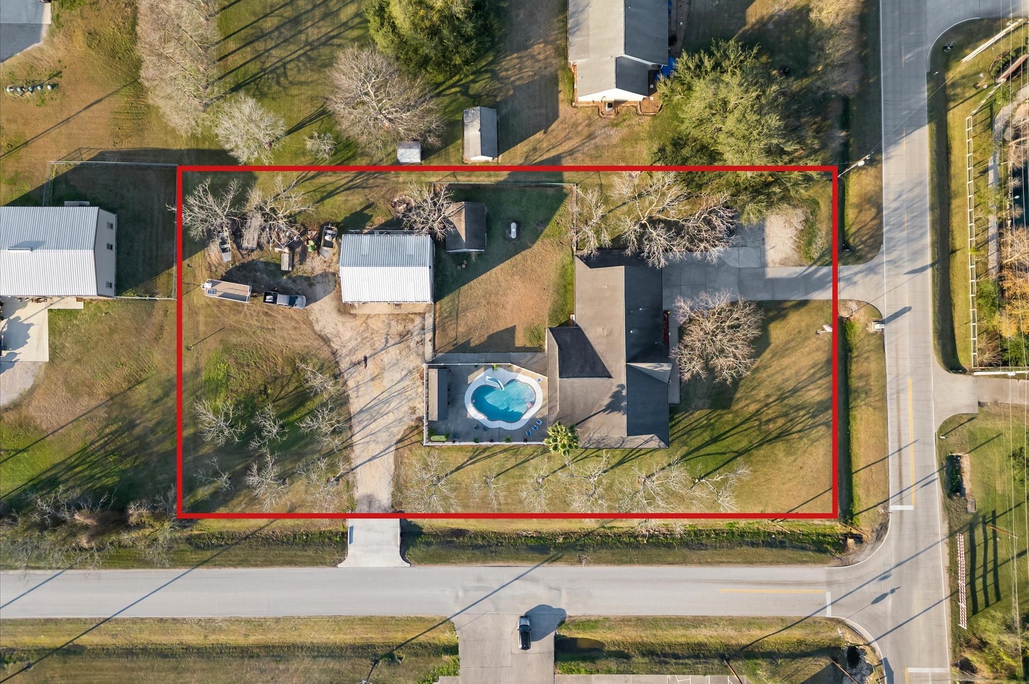 Image 3: Aerial view of property includes Main Home, 2 Driv