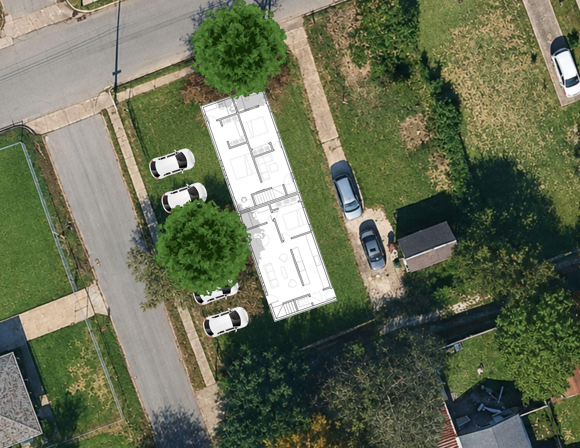 Image 3: Render of a duplex