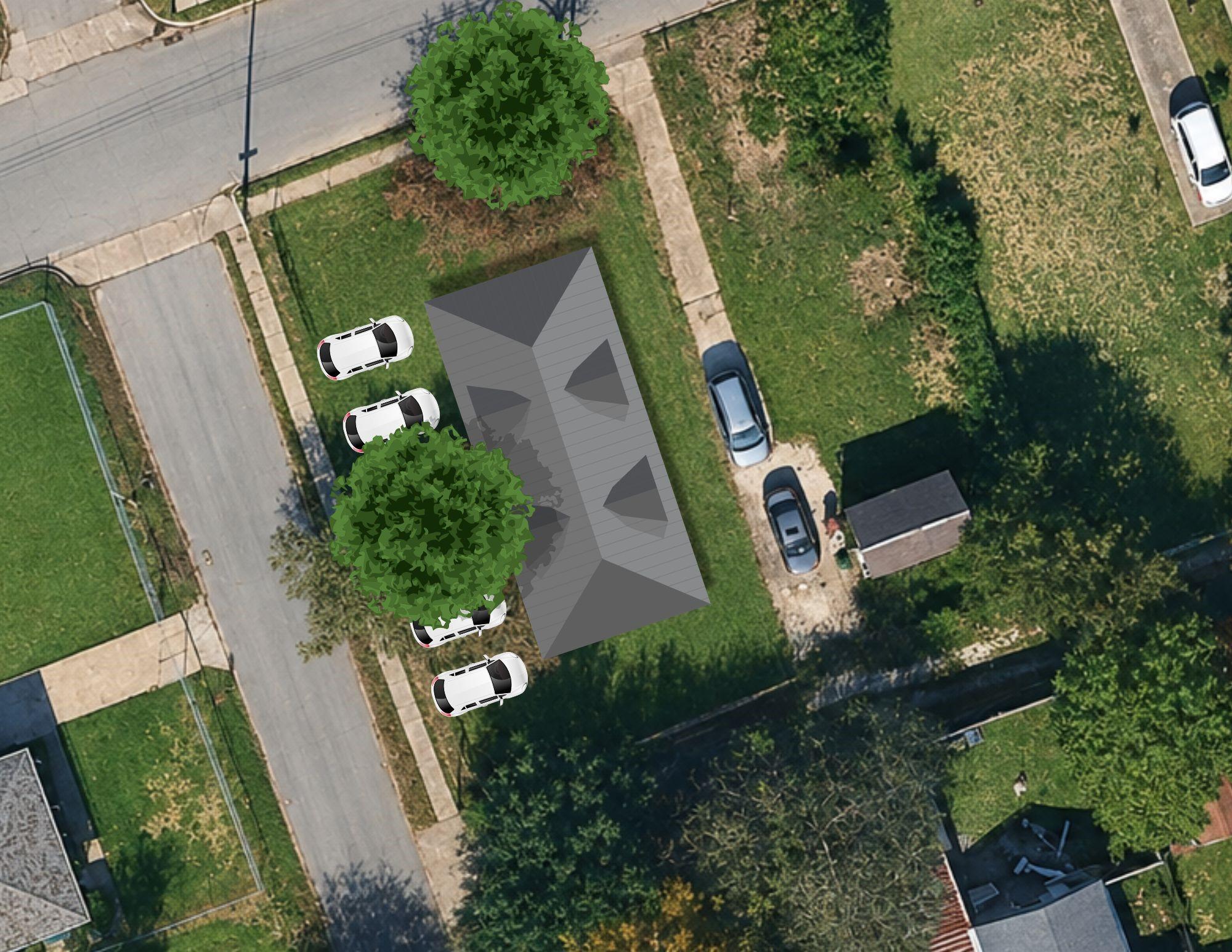 Image 4: Render of a fourplex