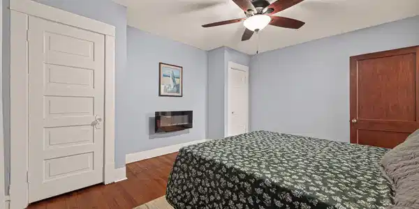 Image 4: Primary bedroom has room for a King bed and two cl