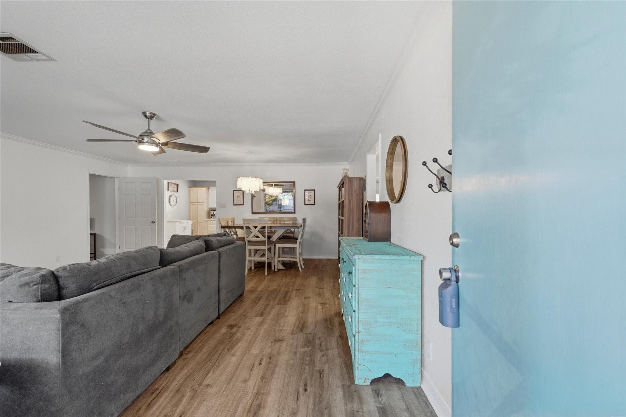 Image 2: This warm and inviting entry truly sets a tone for