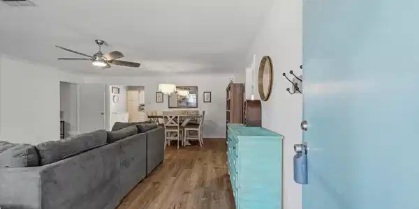 Image 2: This warm and inviting entry truly sets a tone for