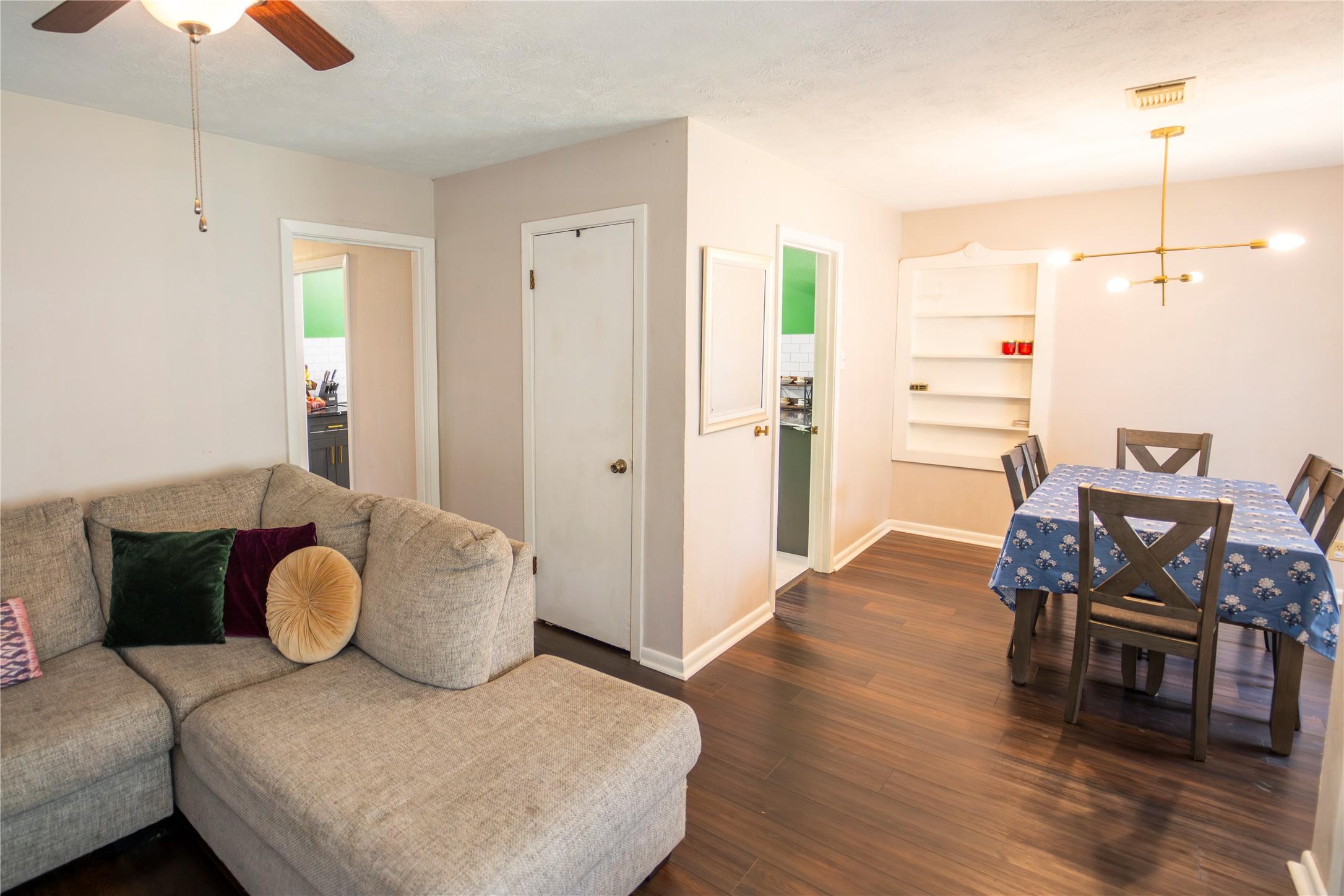Image 3: From the living room looking towards the dining ar