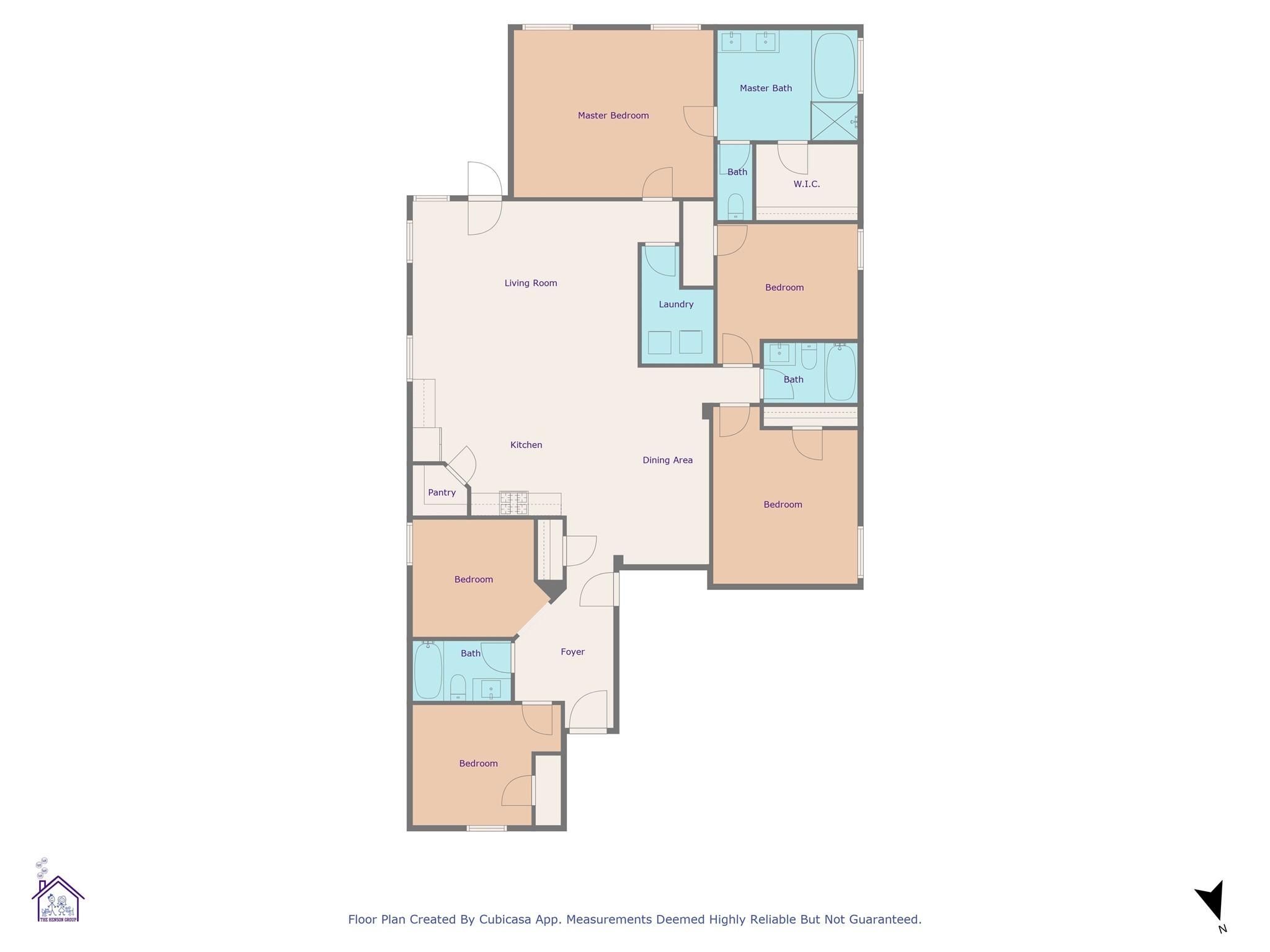 Image 2: This floor plan features a spacious layout with fo