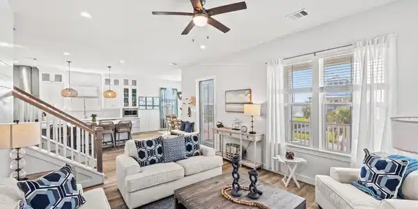 Image 3: The open-concept living area is highlighted by exp