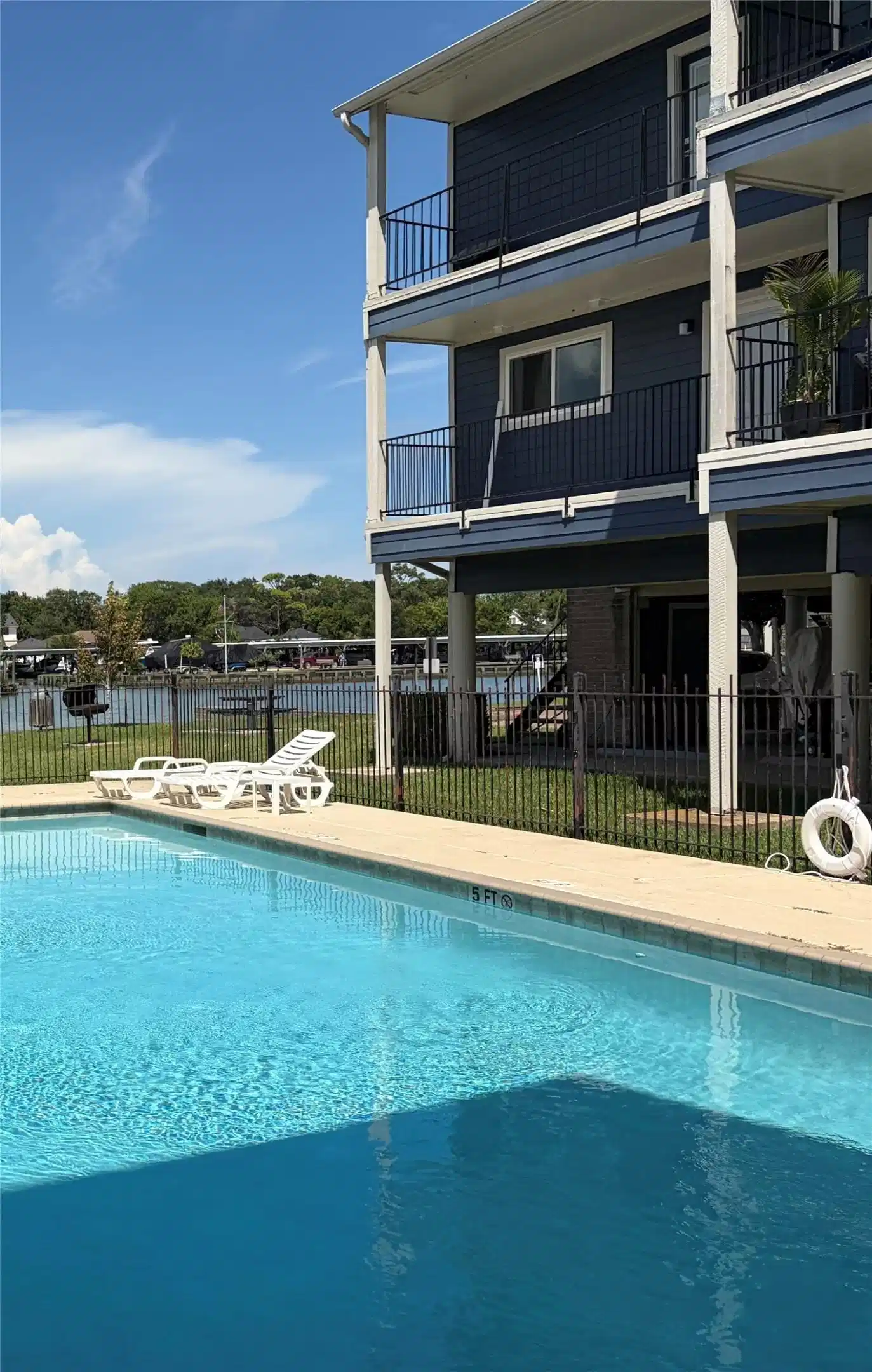 Image 1: View from one of the pools