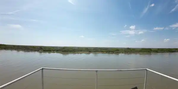 Image 2: View from deck above the boat lift.