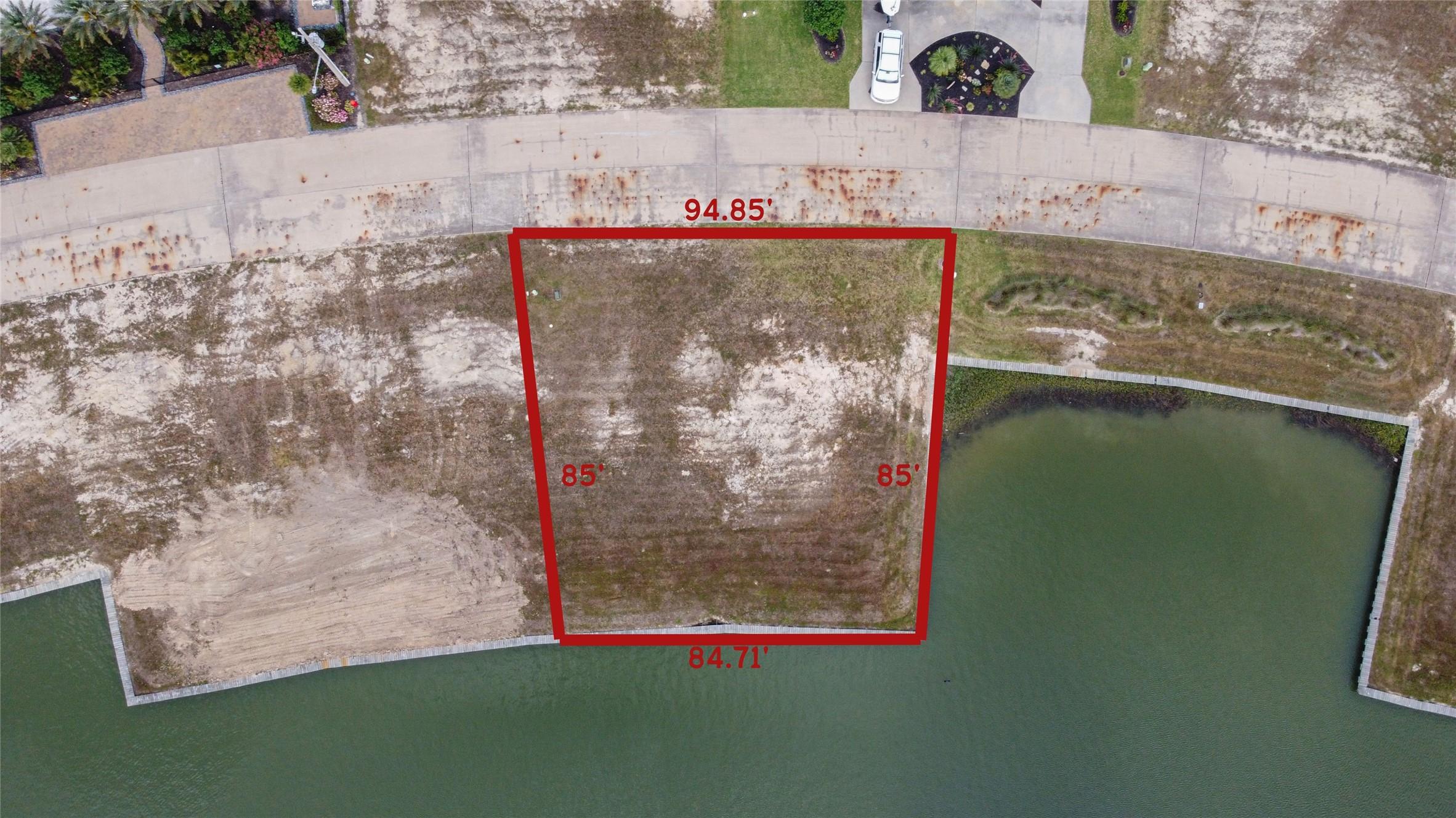 Image 2: Property lines are approximately. 
Enjoy the view
