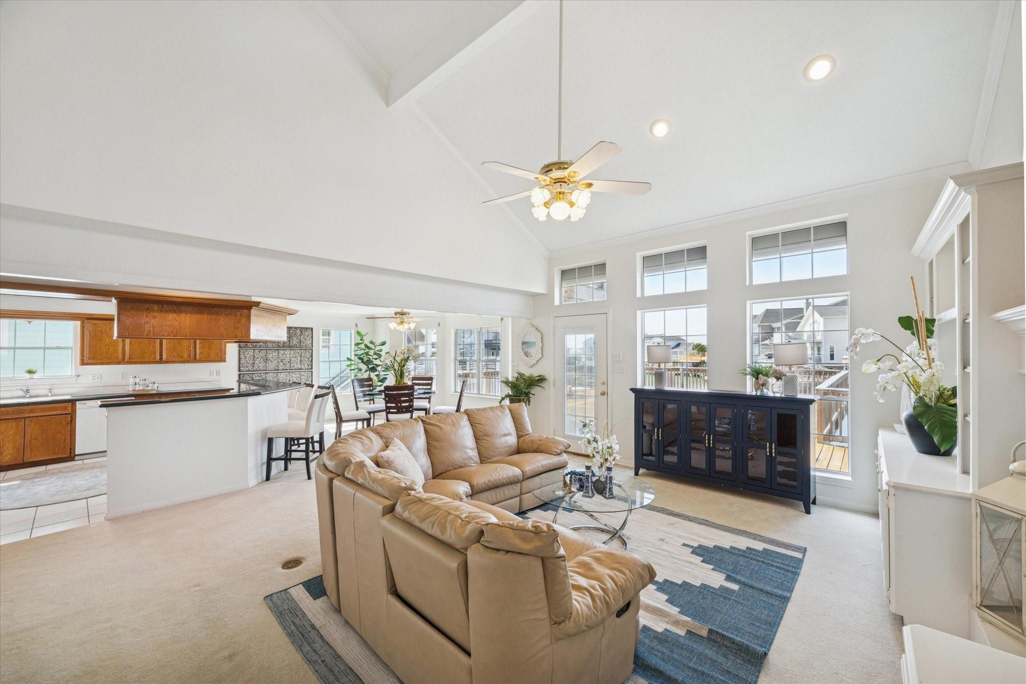 Image 2: This bright, airy living space effortlessly combin