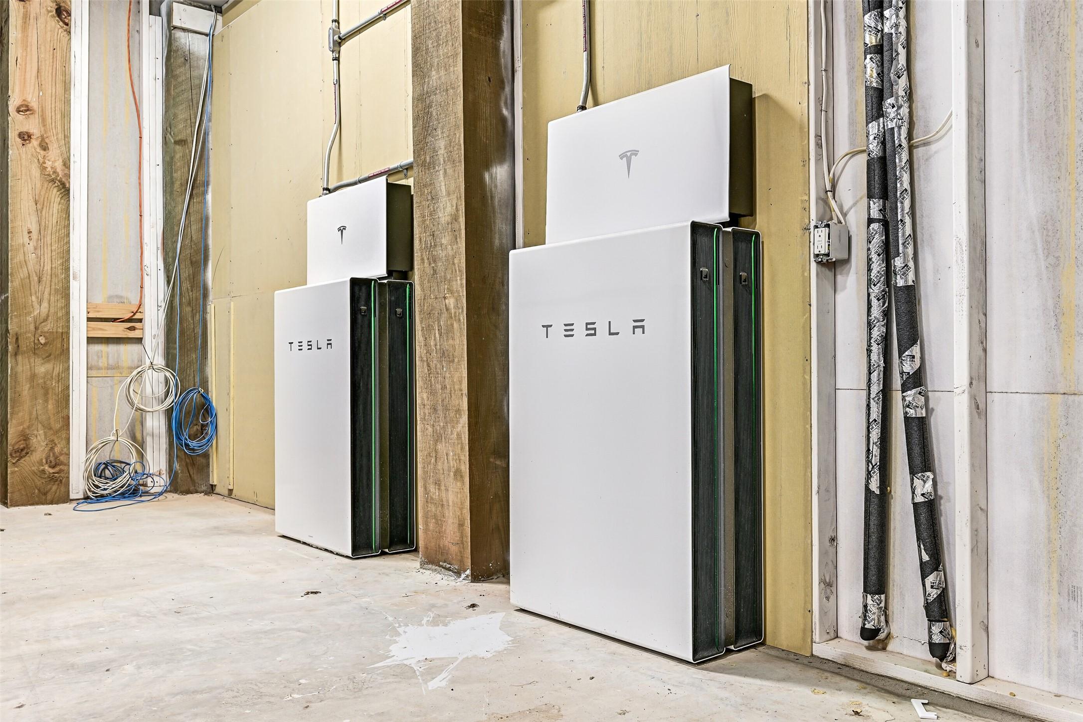 Image 4: A TESLA SOLAR ROOF paired with TWO POWERWALLS deli