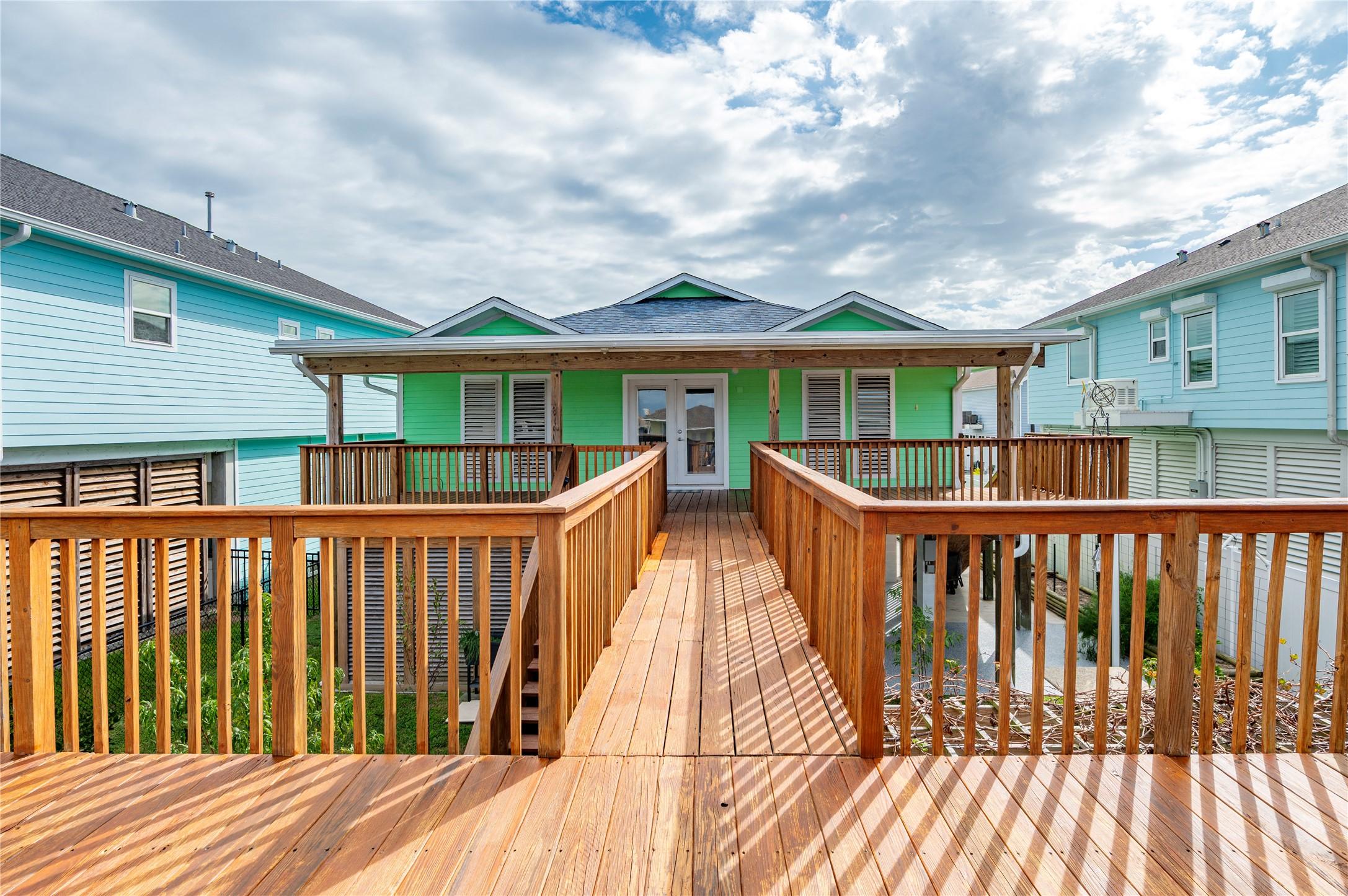 Image 1: View standing on top of boathouse looking at front