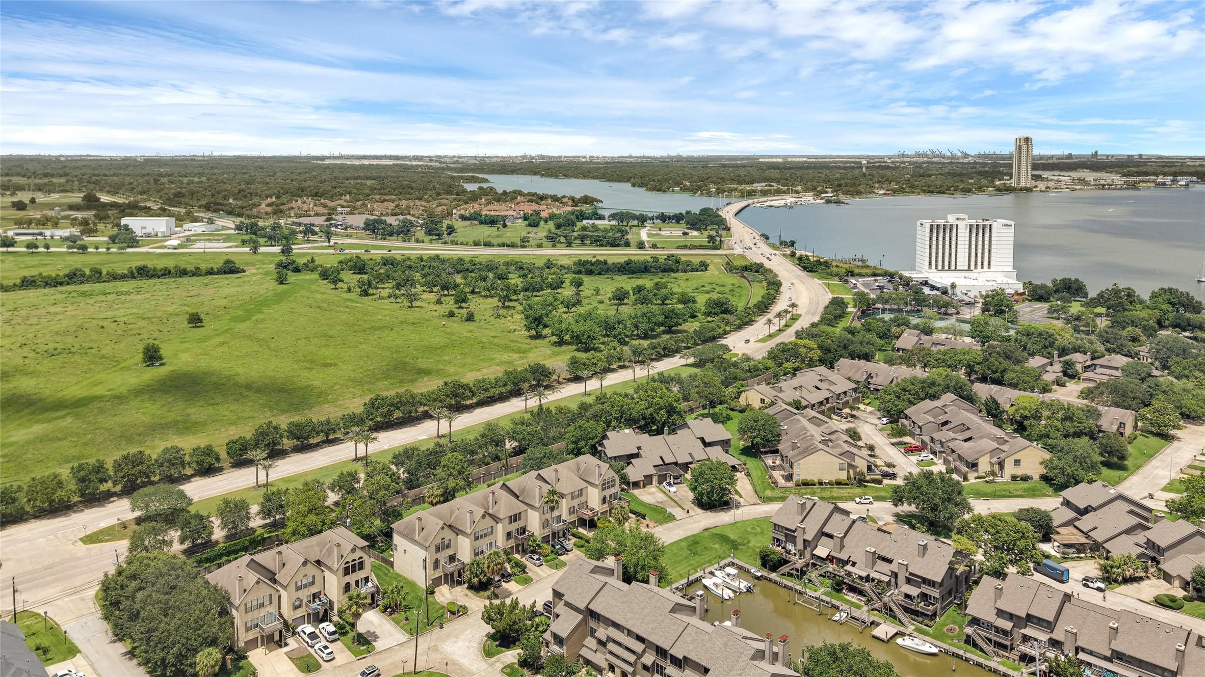 Image 3: High-altitude drone shot highlighting the surround