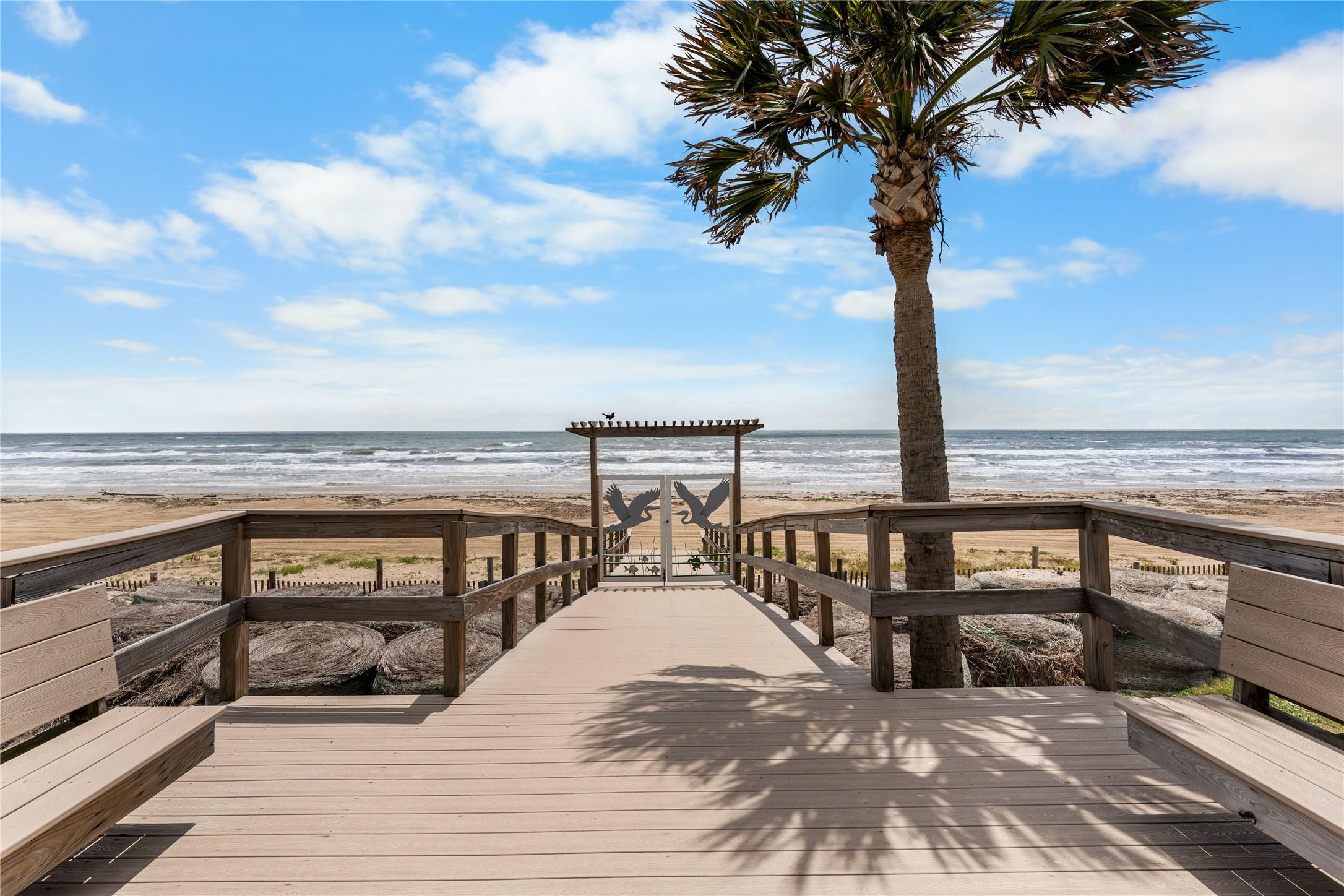 Image 2: Walkable beach access via private boardwalk