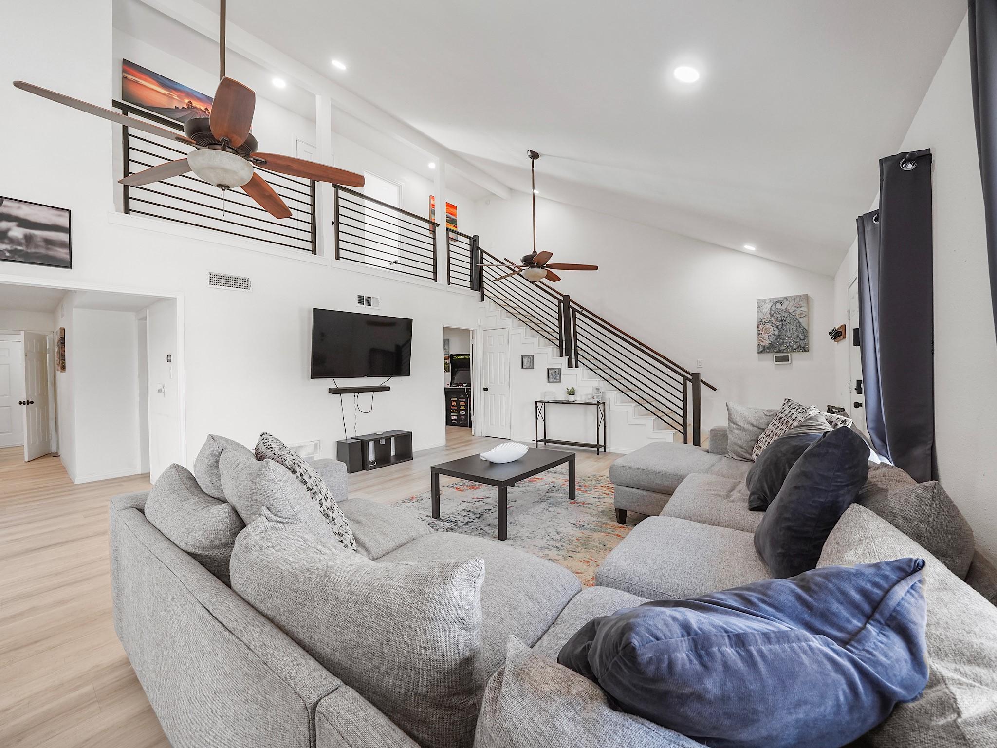 Image 1: This fully furnished, renovated home offers the pe