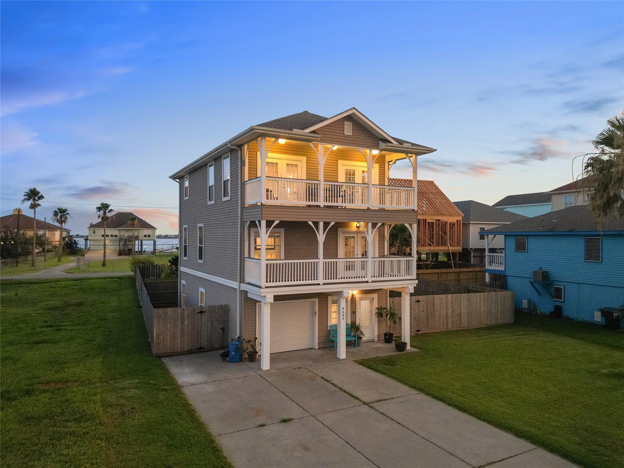 Image 3: Large balconies with amazing sunset views! Fenced