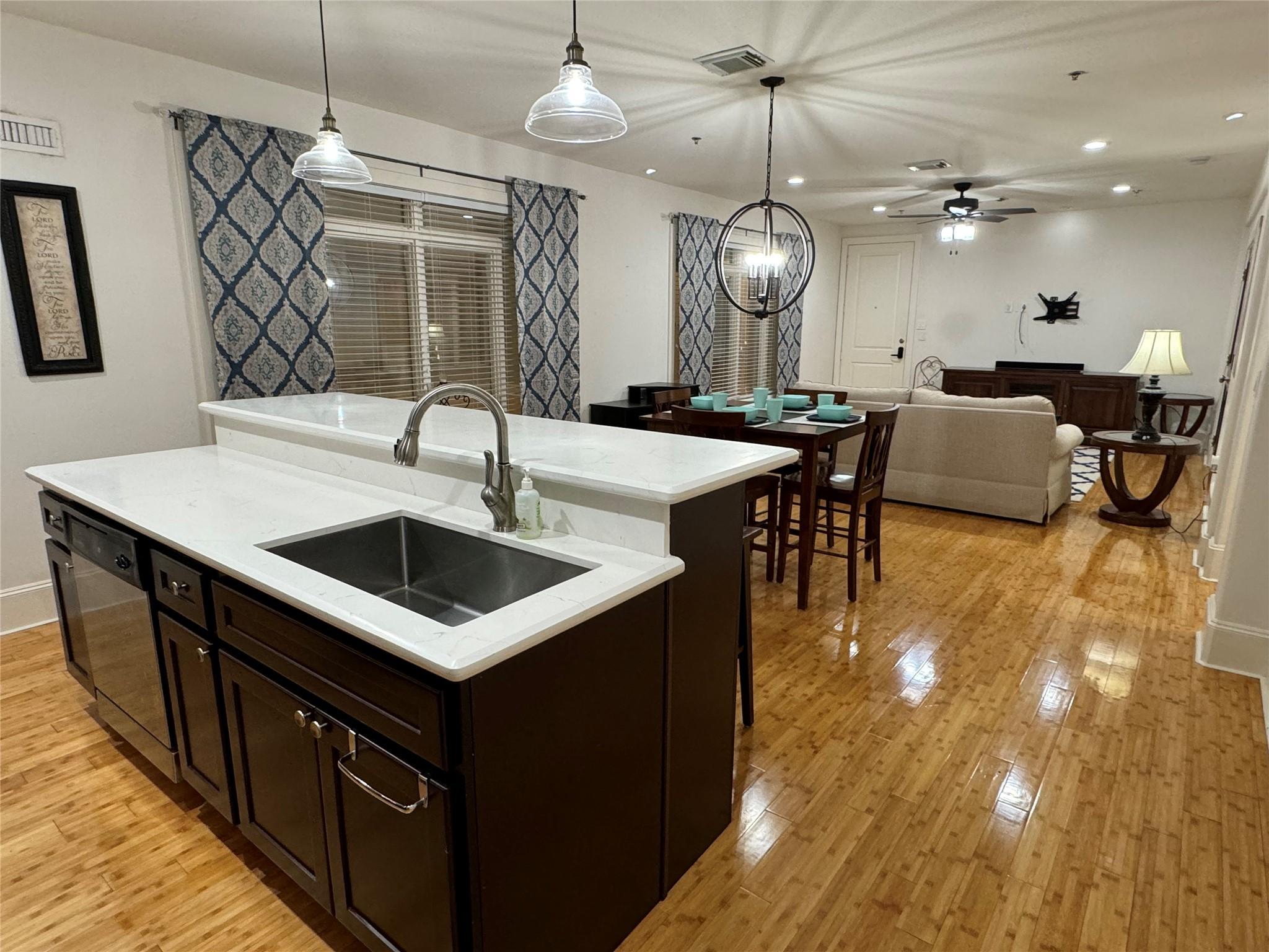Image 4: View From Kitchen To Dining & Living Area